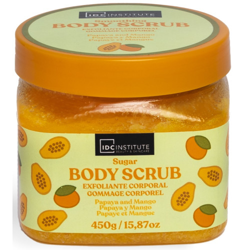 IDC INSTITUTE Цукровий скраб для тіла Papaya & Mango 470g
