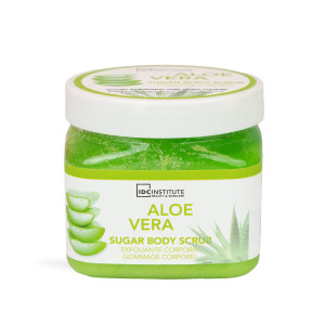 IDC INSTITUTE Цукровий скраб для тіла Aloe Vera 470ml