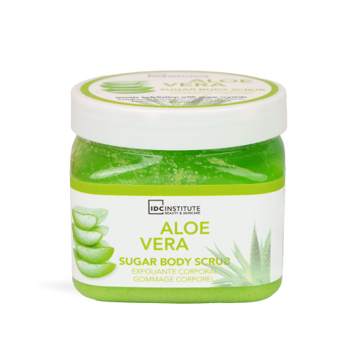 IDC INSTITUTE Цукровий скраб для тіла Aloe Vera 470ml