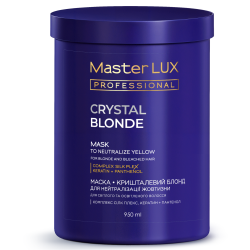 Маска Master LUX  для нейтралізації світлого та освітленого волосся (CRYSTAL BLOND) 950 ml