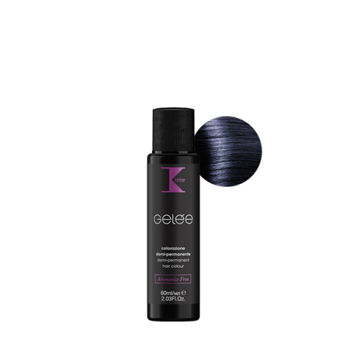 K-time GELÉE DEMI-PERMANENT HAIR COLOUR 1.1Синьо-чорний