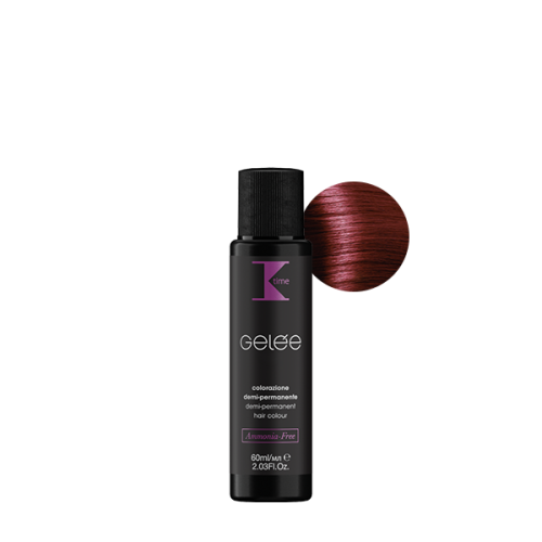 K-time GELÉE DEMI-PERMANENT HAIR COLOUR 6.66 Темно-русявий насичено червоний
