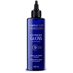 Ламелярна вода для волосся Master LUX professional EXPRESS GLOSS (EКСПРЕС БЛИСК) 200ml