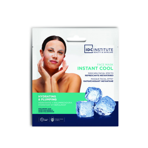 IDC INSTITUTE Тканинна маска для обличчя Instant Cool з гіалуроновою кислотою
