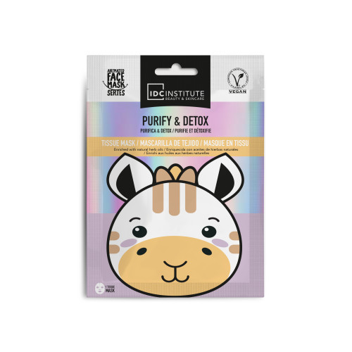 IDC INSTITUTE Тканинна маска для обличчя Purify & Detox Giraffe