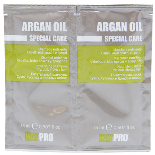 KayPro Argan Oil Шампунь+Маска з олією Аргана 15+15мл