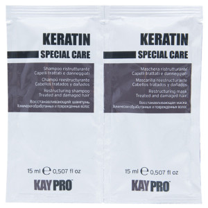KayPro Keratin Шампунь+Маска з кератином 15+15 мл