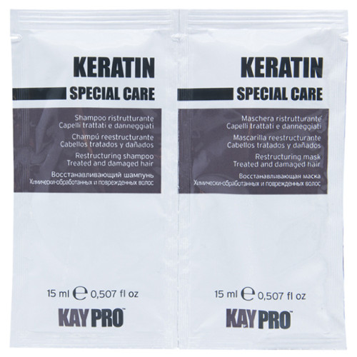KayPro Keratin Шампунь+Маска з кератином 15+15 мл