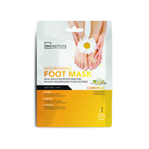 IDC INSTITUTE Живильна маска-шкарпетки для ніг з екстрактом ромашки Foot Mask