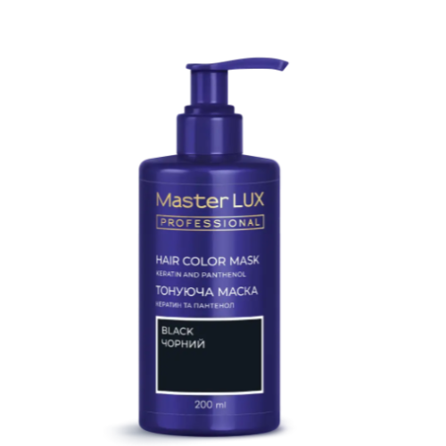 Маска тонуюча для волосся Master LUX professional Чорний 200 мл