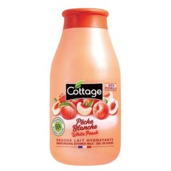 Cottage Білий персик молочко для душу зволожуюче