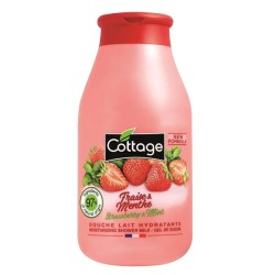 Cottage Полуниця та м`ята молочко для душу зволожуюче