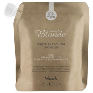 NOOK STARLIGHT BLONDE Знебарвлювальна пудра 7тонів WHITE 500 гр
