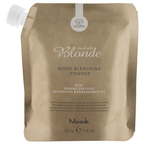 NOOK STARLIGHT BLONDE Знебарвлювальна пудра 7тонів WHITE 500 гр