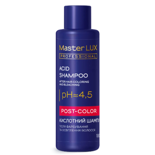 Шампунь після освітлення волосся Master LUX professional. Індикатор освітлюючої пудри 100мл
