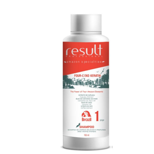 FOUR-C EKO KERATIN SHAMPOO. Підготовлюючий шампунь (крок 1) 100 мл