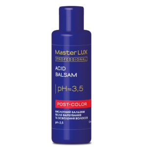 Бальзам кислотний після фарбування та освітлення волосся Master LUX professional 100 мл