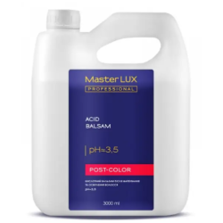 Бальзам кислотний після фарбування та освітлення волосся Master LUX professional 3000 мл