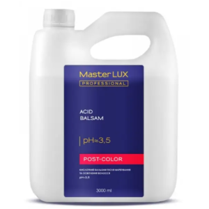 Бальзам кислотний після фарбування та освітлення волосся Master LUX professional 3000 мл