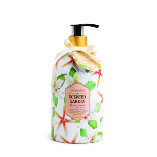 IDC INSTITUTE Ароматизований лосьйон для рук і тіла Ваніль Scented Garden 500ml